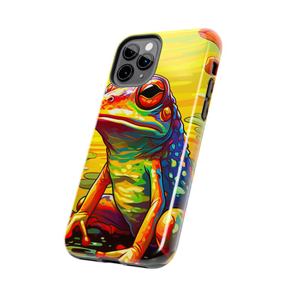 Vibrant Rainbow Frog Design – iPhone Series Case