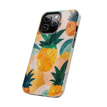 Tropical Pineapple iPhone Case – Vibrant Fruit Design, Tough Dual - Layer Protection - BOGO Cases