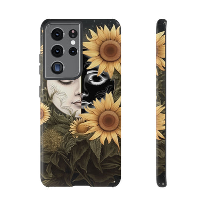 Sunflower Moon and Stars Samsung Galaxy Case – Ethereal Art Design