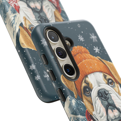 Cozy French Bulldog Samsung Galaxy Case – Rustic Fireplace Protective Cover