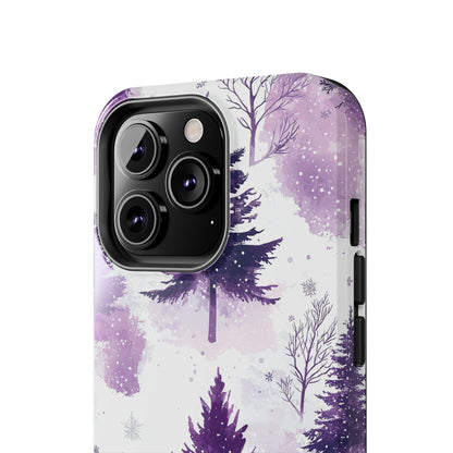 Purple Snowy Forest - iPhone Series Case