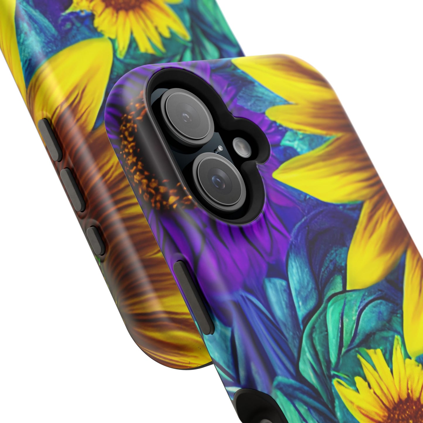 Purple & Gold Sunflower Dream - MagSafe iPhone Series Case