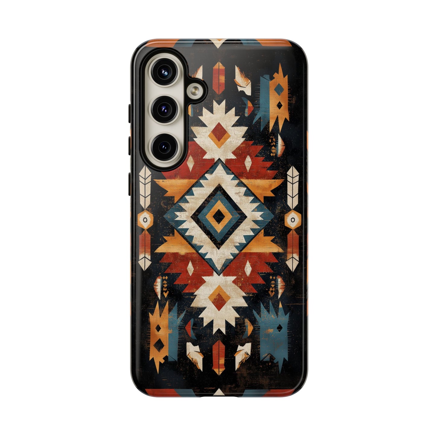 Southwestern Arrow & Diamond Tough Samsung Galaxy Case – Bold Tribal Design, Dual-Layer Protection