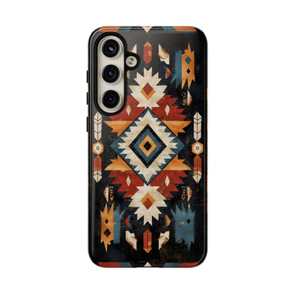 Southwestern Arrow & Diamond Tough Samsung Galaxy Case – Bold Tribal Design, Dual-Layer Protection