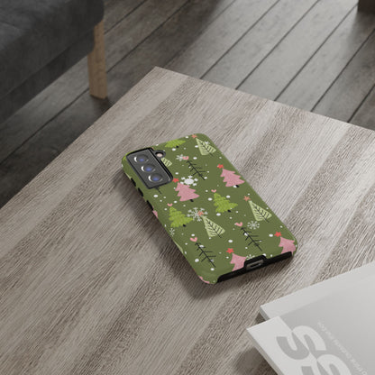 Whimsical Christmas Tree Pattern – Samsung Galaxy Series Case