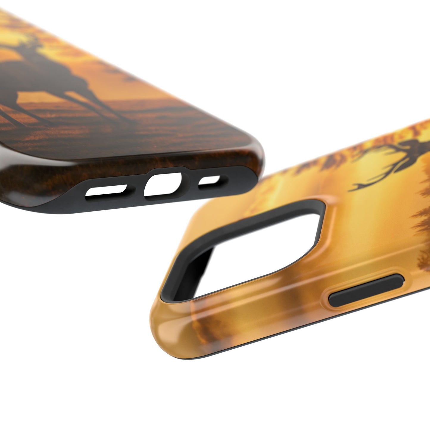 Sunset Majesty: Regal Stag – MagSafe iPhone Case