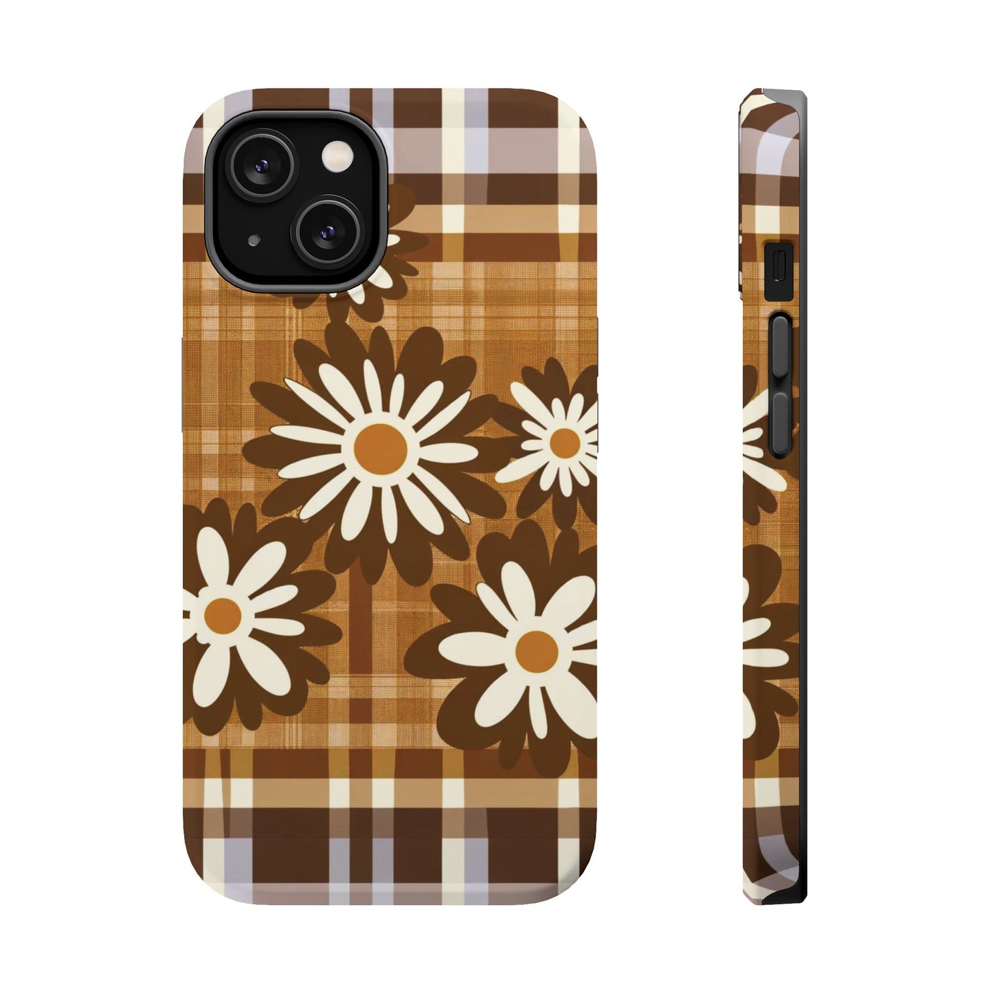 Rustic Bloom Plaid iPhone Case