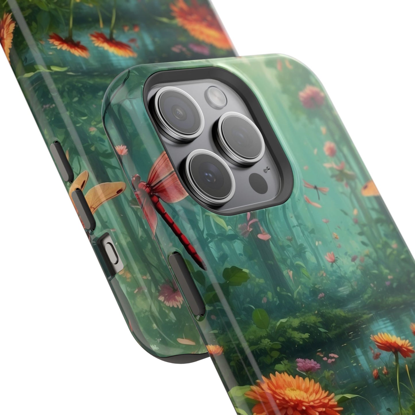 Enchanted Forest Dragonflies & Blossoms – MagSafe iPhone Series Case