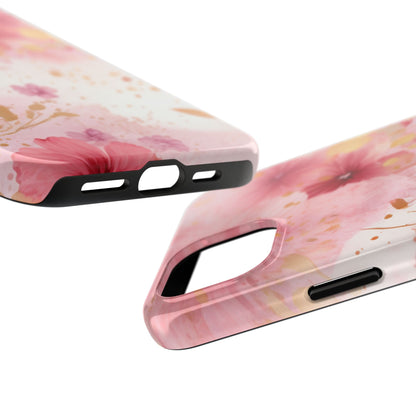 Blush Pink Floral Butterfly - iPhone Case