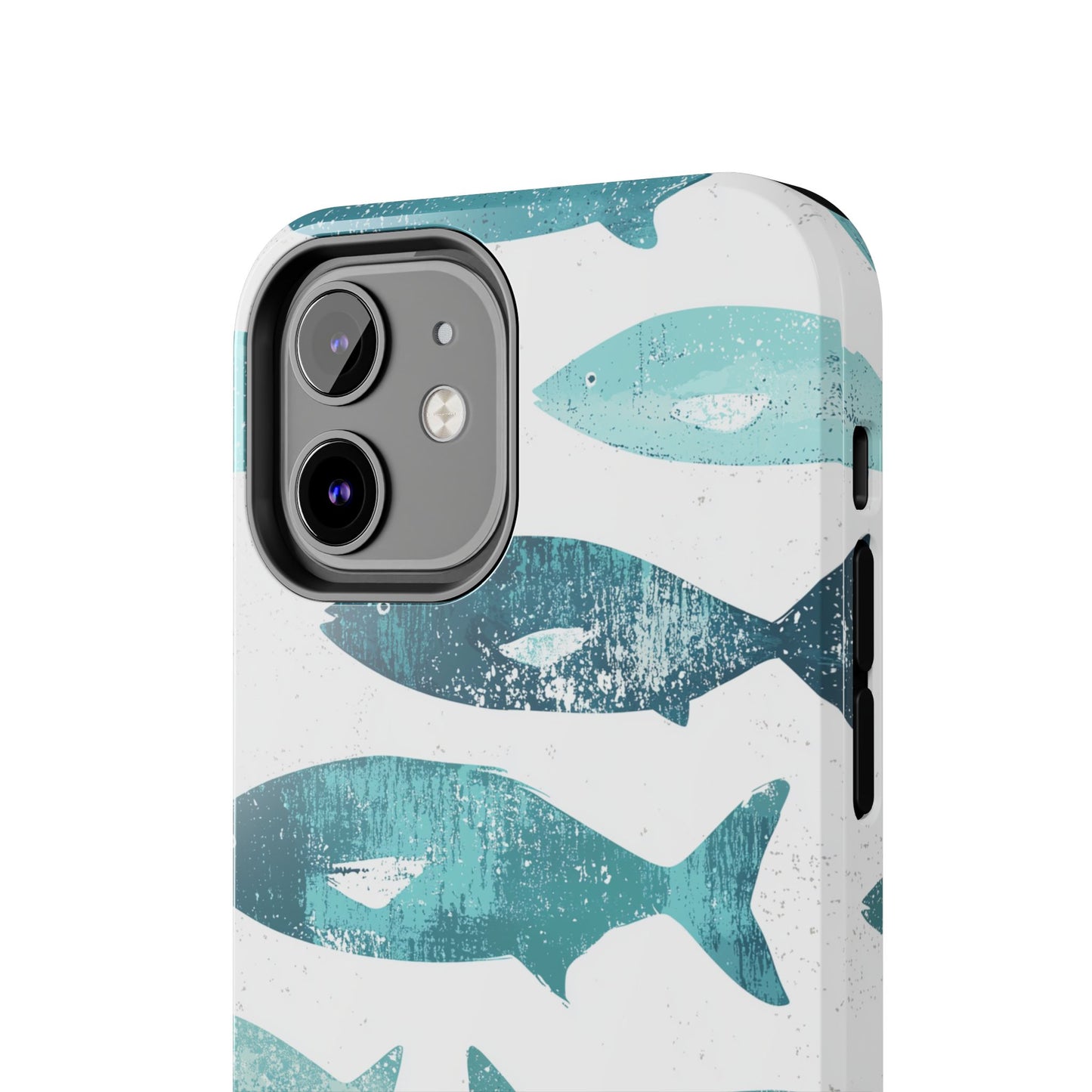 Vintage Blue Fish Print - iPhone Series Case