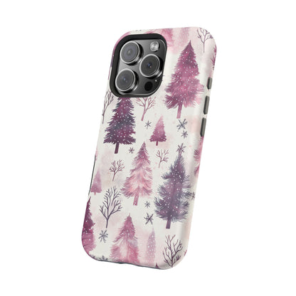 Winter Wonderland Purple Christmas Trees –  MagSafe iPhone Series Case