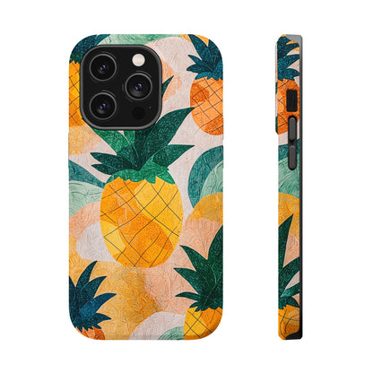 Tropical Pineapple MagSafe iPhone Case – Vibrant Fruit Design, Tough Dual-Layer Protection