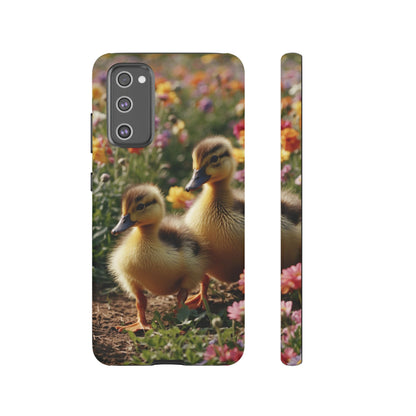 Charming Ducklings in Floral Garden - Samsung Galaxy Case