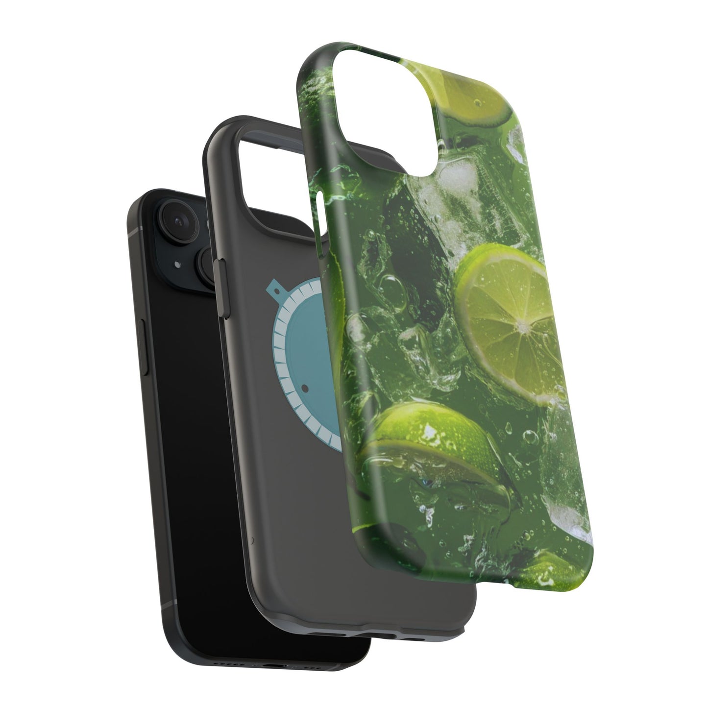 Refreshing Lime Splash MagSafe iPhone Case – Tough Protection, Vivid Dual-Layer Design