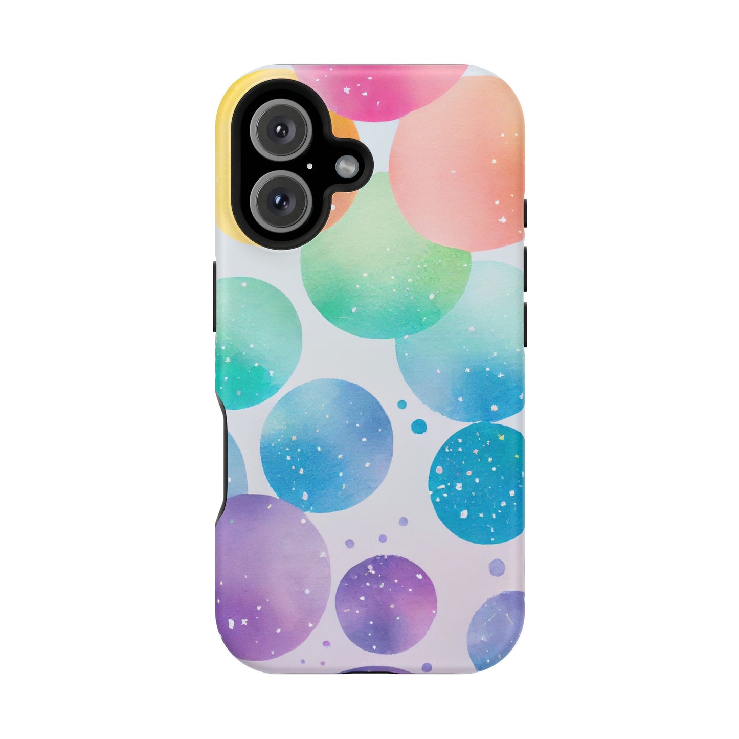 Pastel Galaxy Bubbles  MagSafe iPhone Case – Slim Design, Glossy Finish