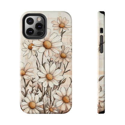 Pastel Daisy iPhone Case - Elegant Floral Protective Cover - BOGO Cases