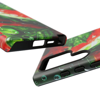 Juicy Watermelon & Mint Samsung Galaxy Case – Tough Dual-Layer, Vibrant Summer Design