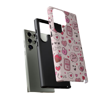 Samsung Galaxy Case: Playful Valentine's Day Icons Case