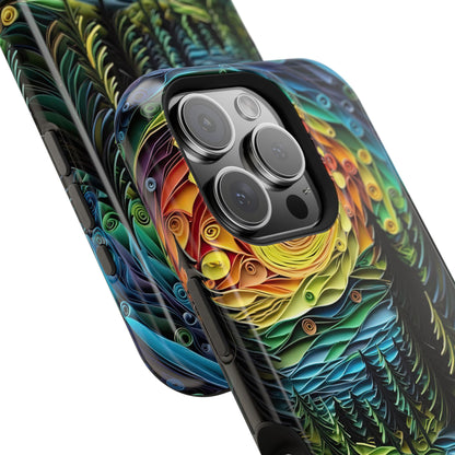 Radiant Forest Sunset MagSafe iPhone Case – Artistic Landscape Design