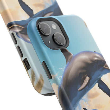 Dolphin Galaxy Splash - MagSafe-Compatible Case