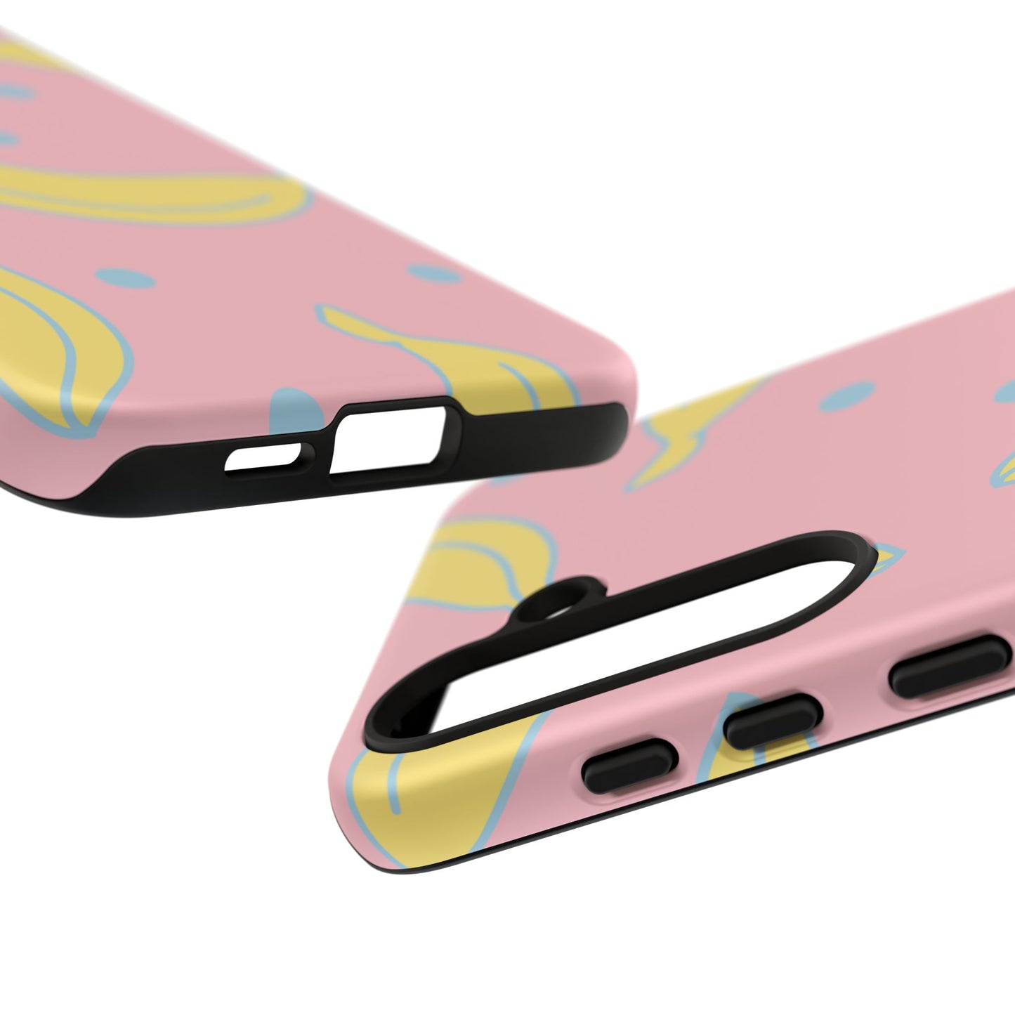 Pink Banana Pop Samsung Galaxy Case – Cute Pastel Design with Fun Retro Vibe