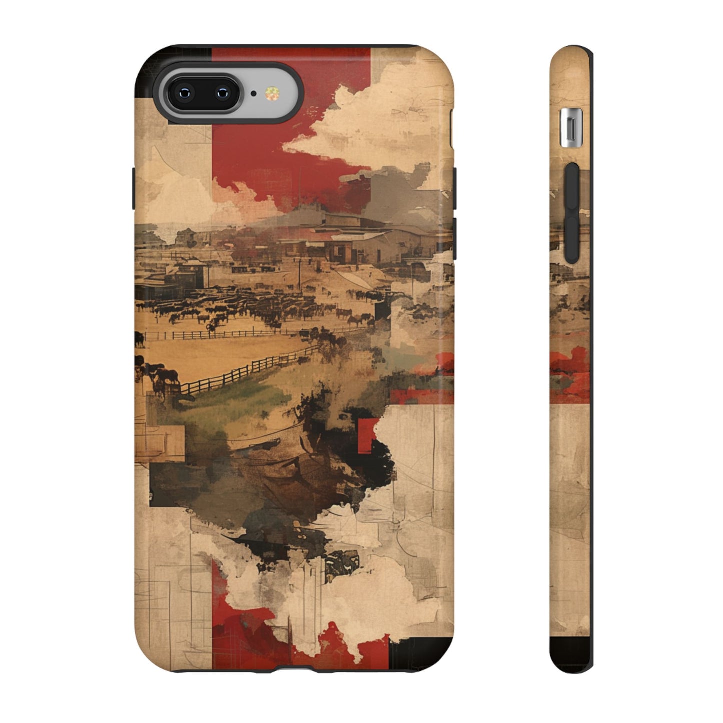 Vintage Abstract iPhone Case - Rustic Art Protective Cover