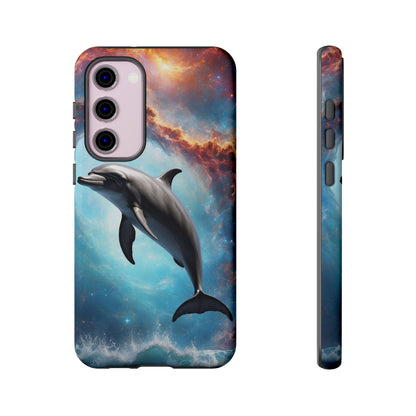 Cosmic Dolphin Space Vibes - Samsung Galaxy Case