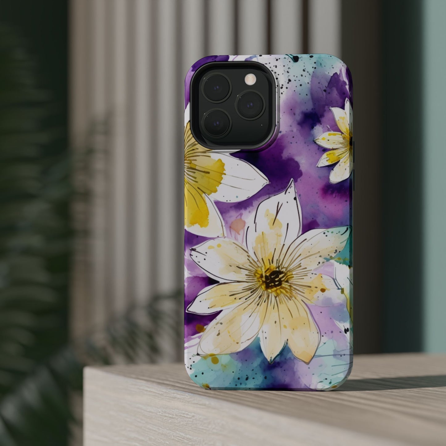 Abstract Floral Watercolor Splash - MagSafe iPhone Series Case