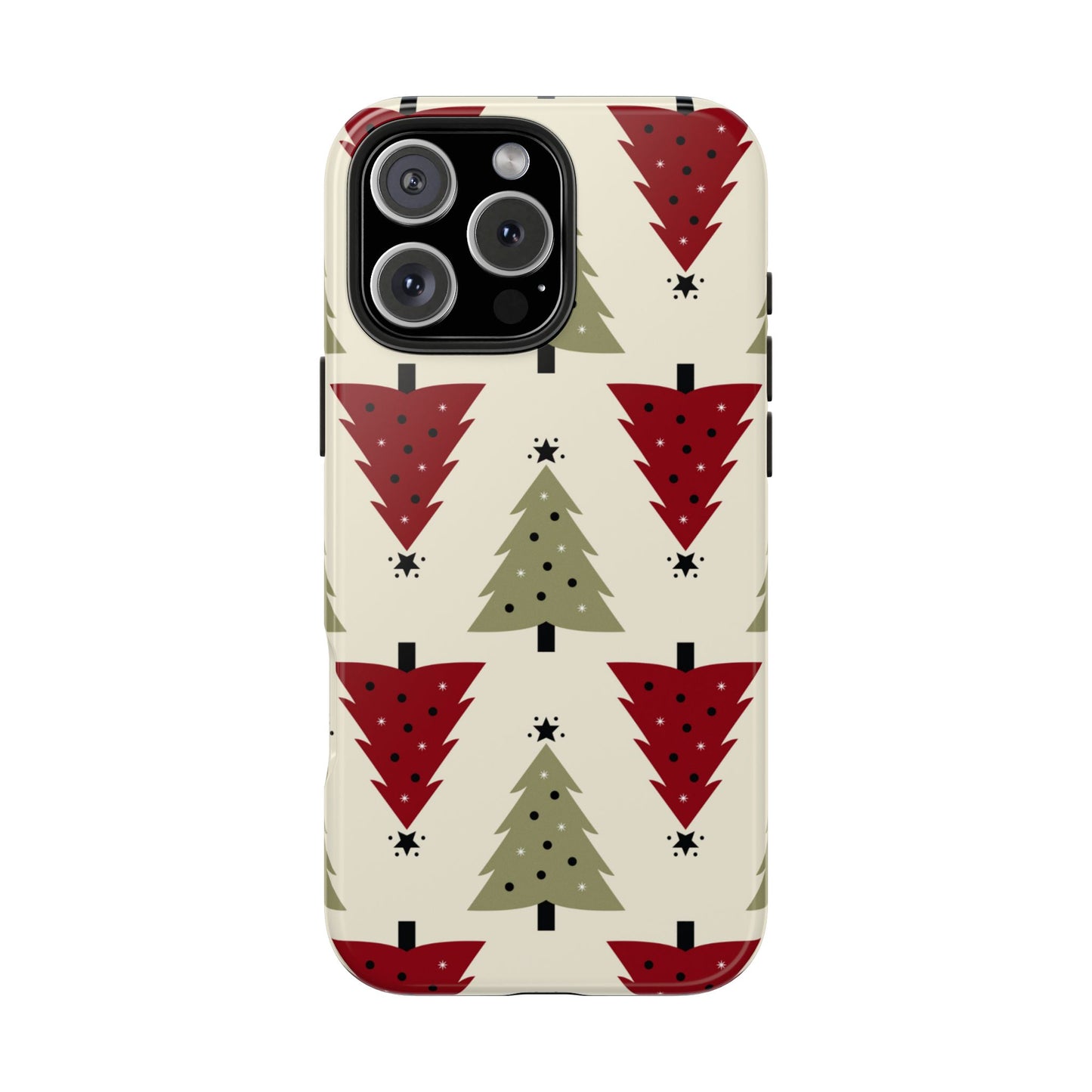 Retro Christmas Trees Pattern - iPhone Series Case