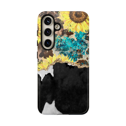 Rustic Sunflower Leopard Glam - Samsung Galaxy Series Case