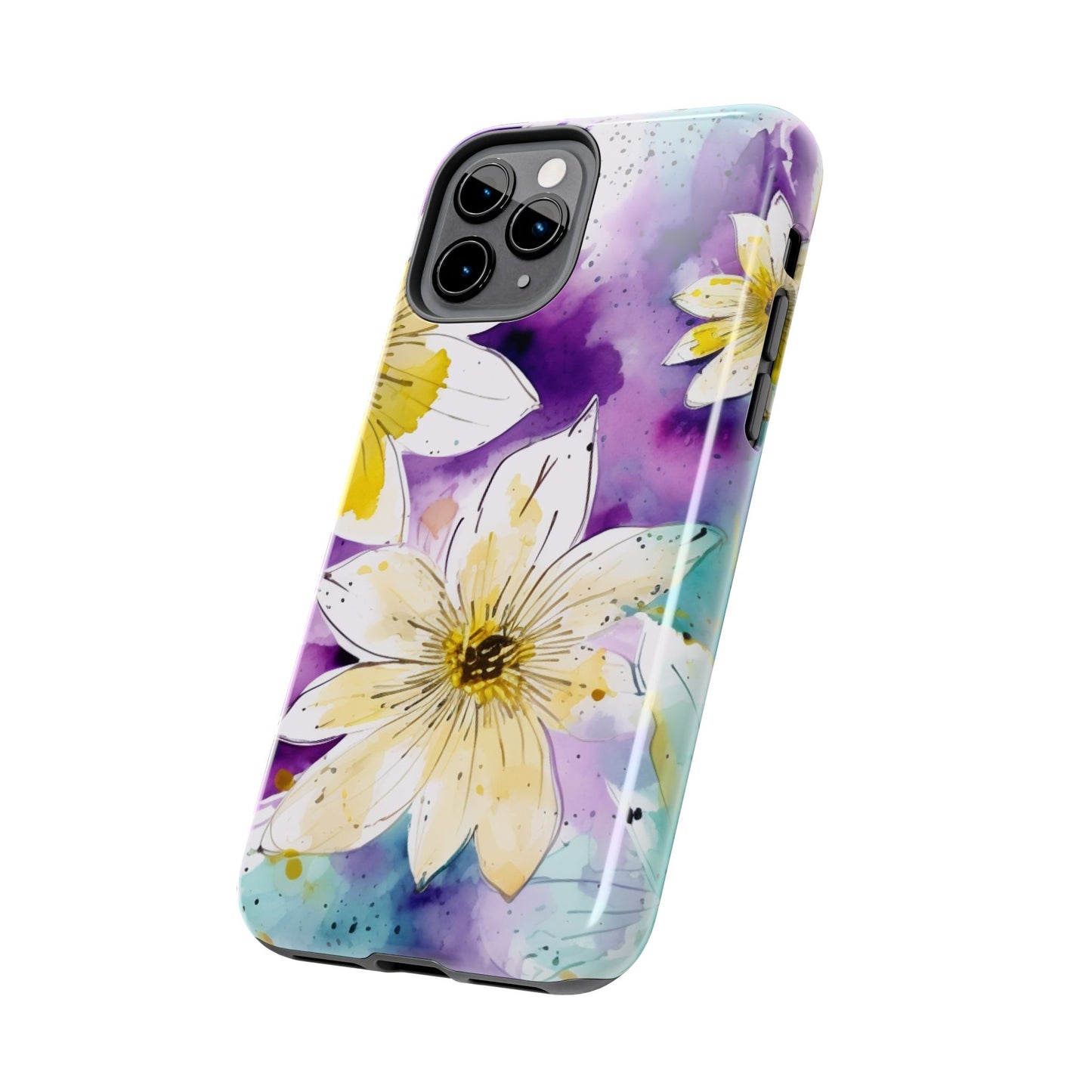 Abstract Floral Watercolor Splash - iPhone Series Case