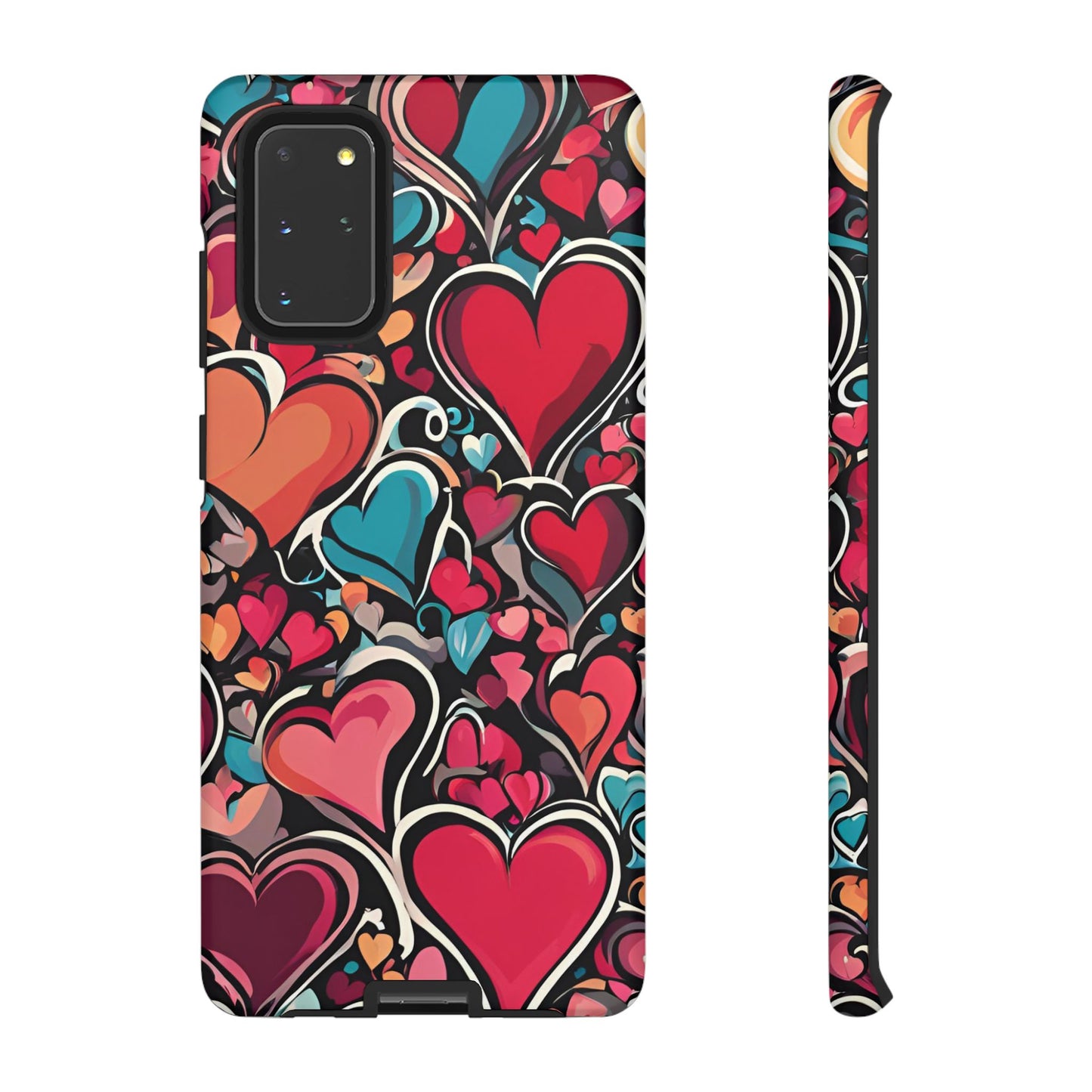 Vibrant Multicolor Heart Art – Samsung Galaxy Case