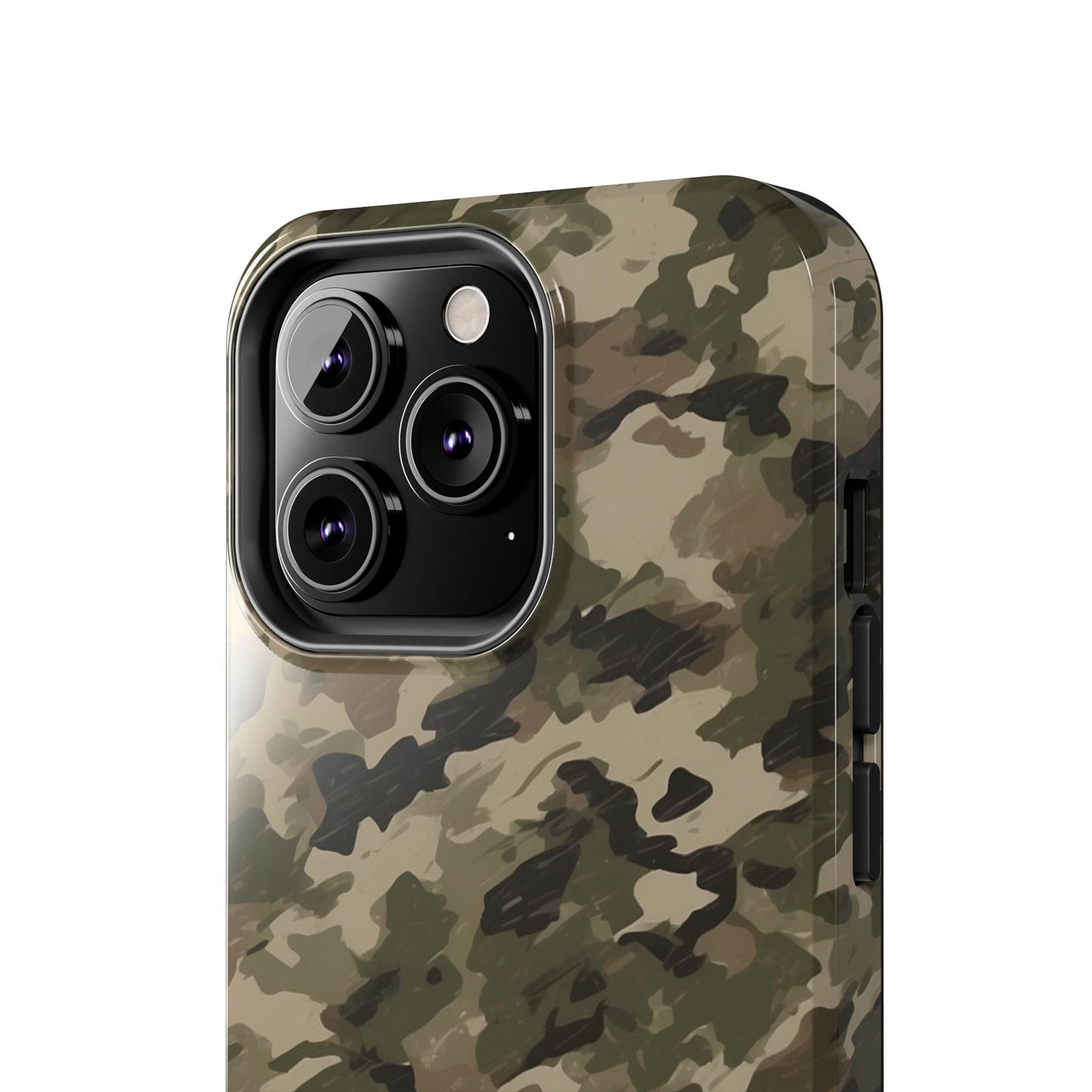 Classic Light Brown Camouflage – Durable iPhone Case with Timeless Design