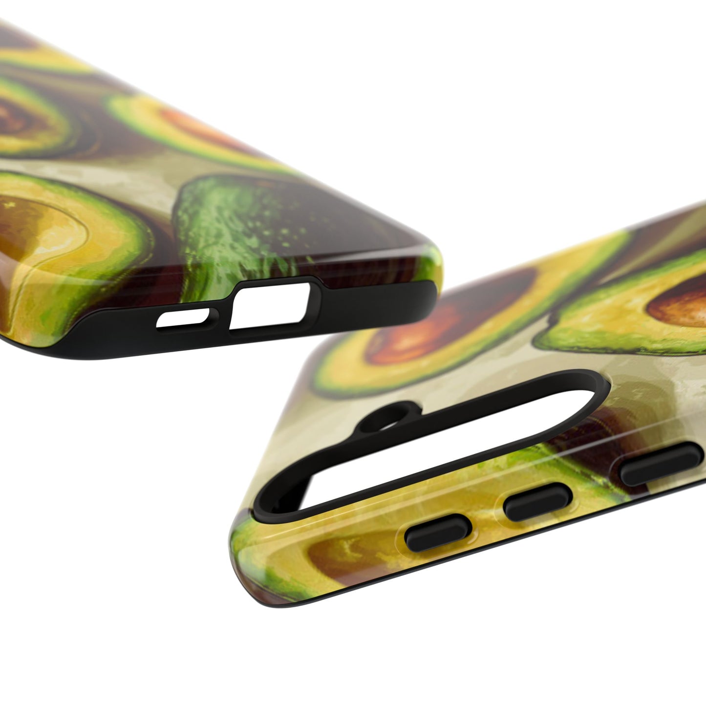 Realistic Avocado Samsung Galaxy  Case – Detailed Green Fruit Design, Shockproof Protection