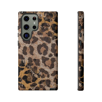 Vintage Distressed Leopard Print - Samsung Galaxy Series Case