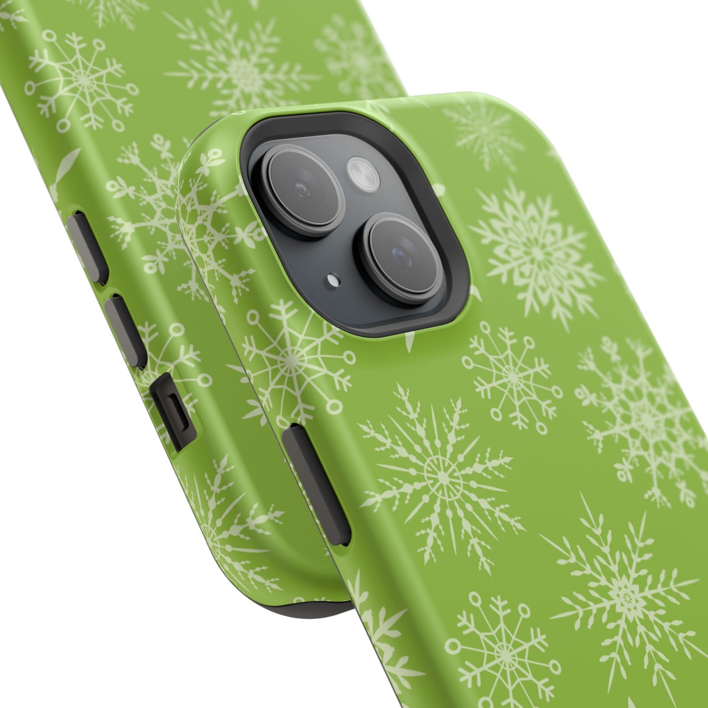 Green Snowflake Pattern – MagSafe iPhone Series Case