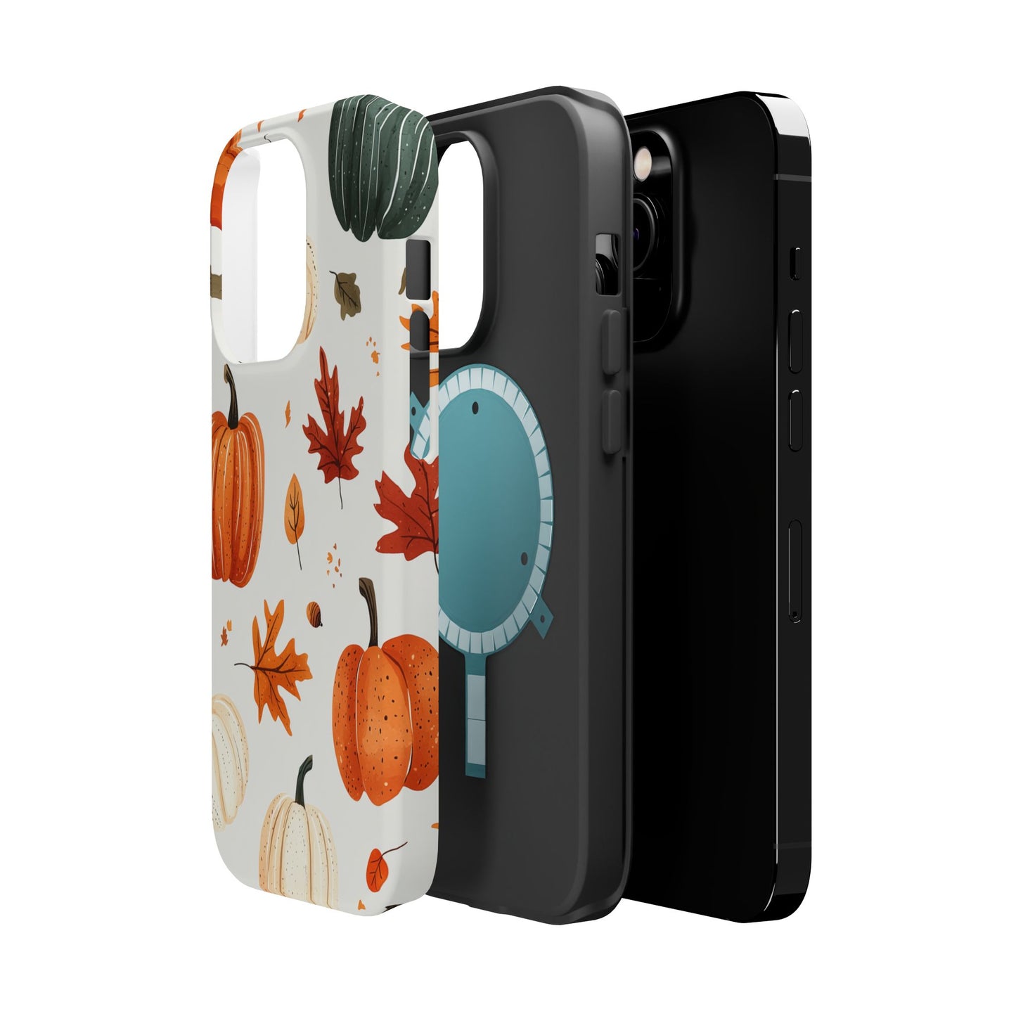 Autumn Pumpkin MagSafe iPhone Case – Fall Leaves and Harvest Design