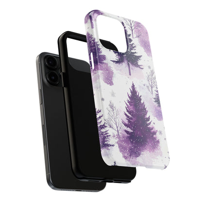 Purple Snowy Forest - iPhone Series Case