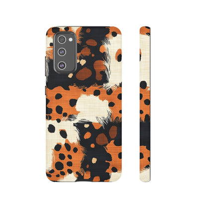 Cheetah Plaid Samsung Case – Brown & Black Pattern