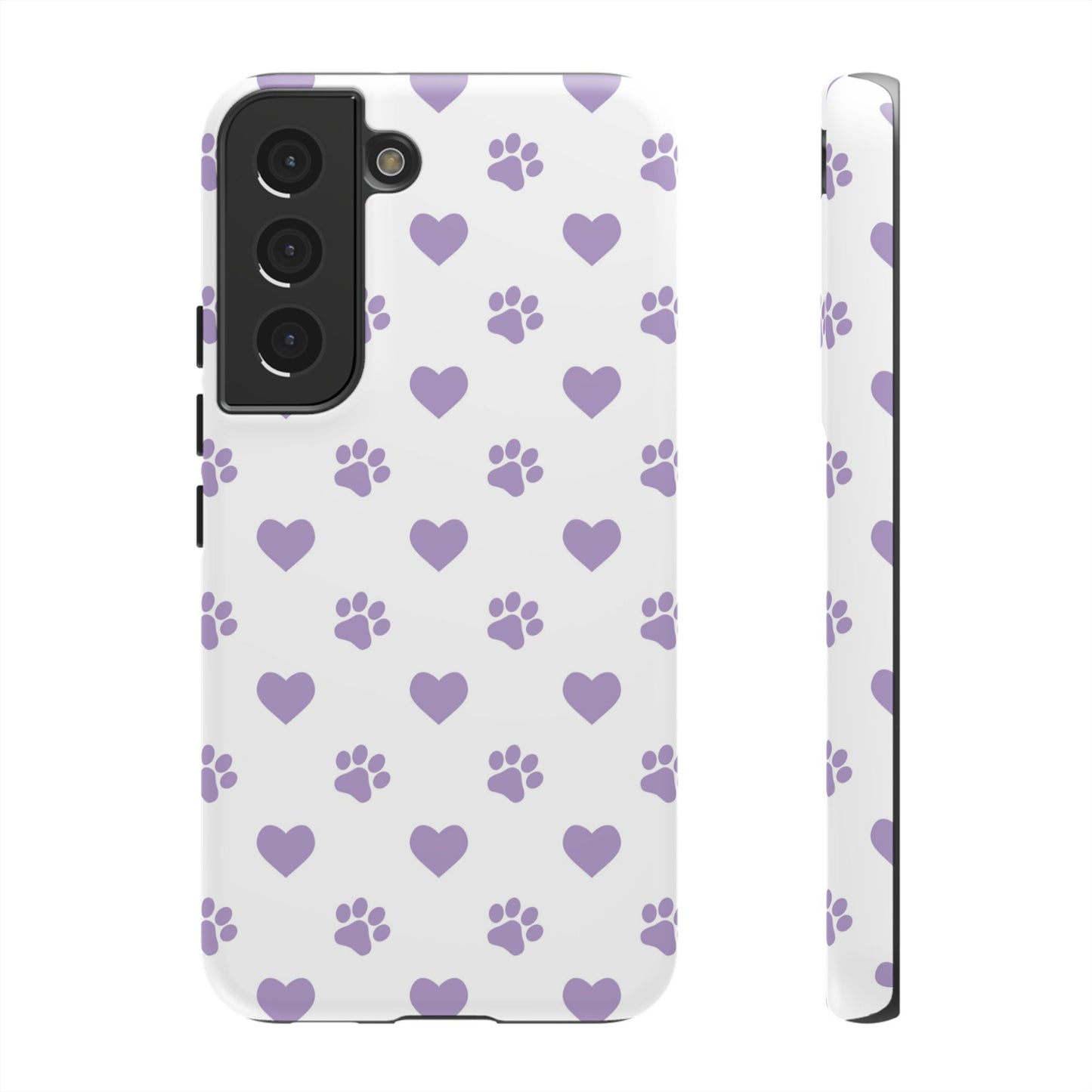 Paw Prints & Hearts – Samsung Galaxy Case, Cute and Durable Design