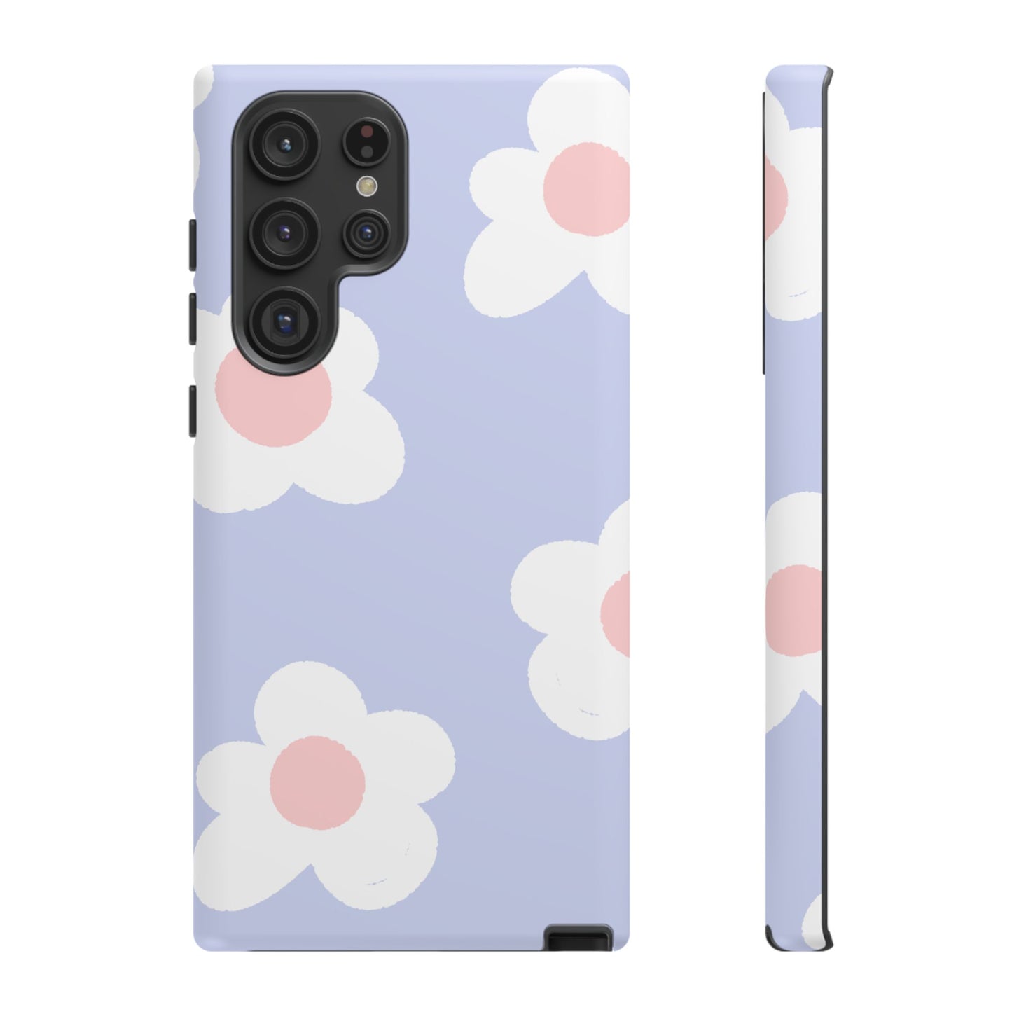 Retro Daisy Pastel Tough Samsung Galaxy Case – Durable Design with Soft Matte Finish