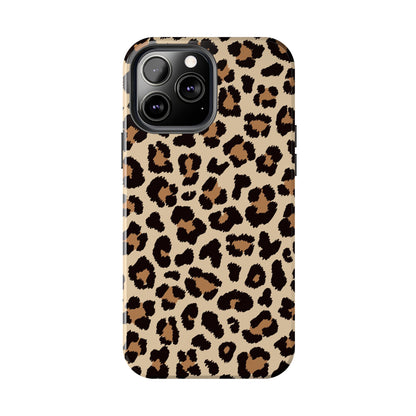 Wild Leopard Print Tough iPhone Case – Bold Animal Pattern Design with Dual-Layer Protection