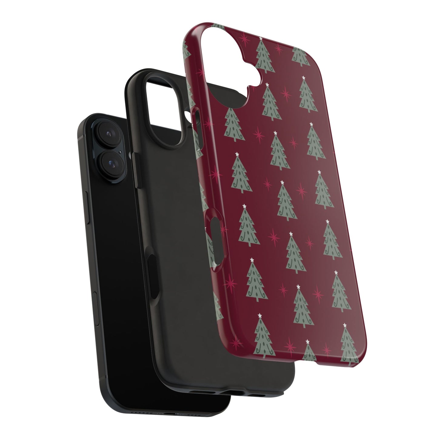 Retro Christmas Tree Pattern – iPhone Series Case