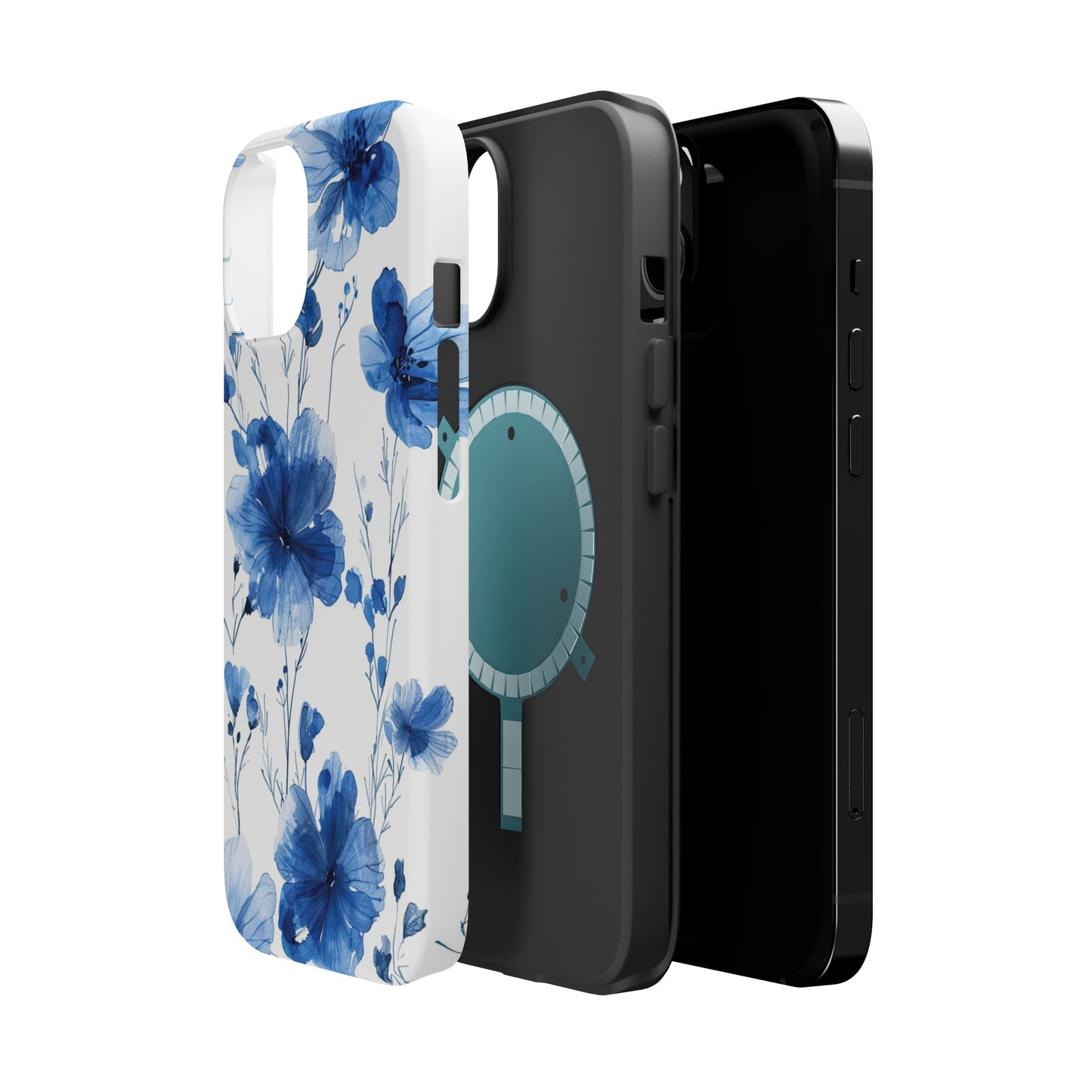 Ethereal Blue Blossoms iPhone Case