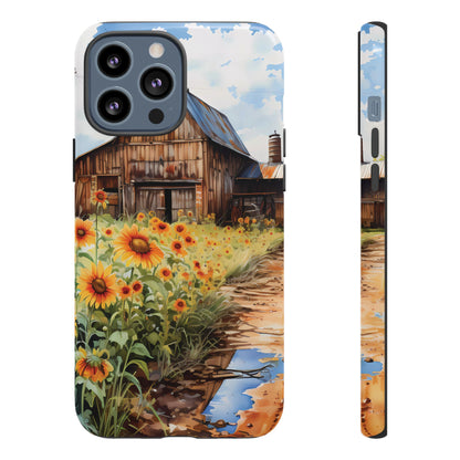 Sunflower iPhone Case  Rustic Farm Style