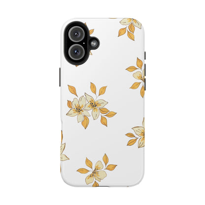 Delicate Yellow Blossom iPhone Case – Minimalist Floral Design with Matte Finish