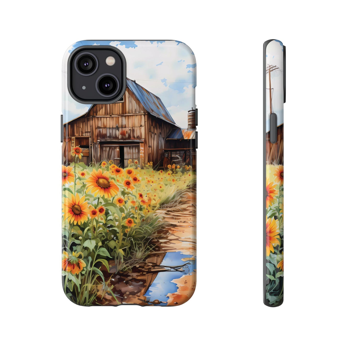 Sunflower iPhone Case  Rustic Farm Style