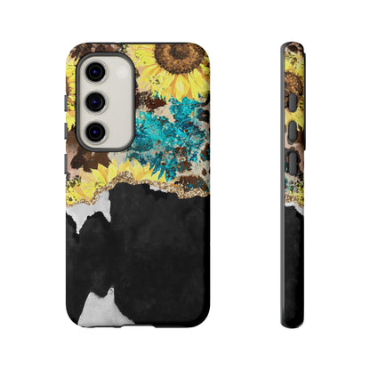 Rustic Sunflower Leopard Glam - Samsung Galaxy Series Case