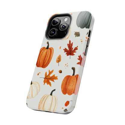 Autumn Pumpkin iPhone Case – Fall Leaves and Harvest Design