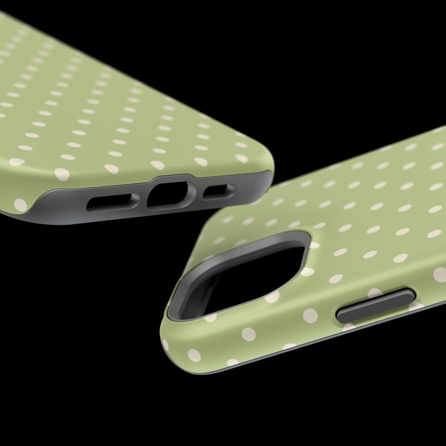 Sage Green Polka Dots – MagSafe iPhone Case